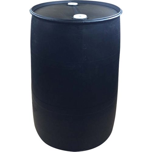 Polyethylene Drums, 55 US gal (45 imp. gal.), Closed Top, Black Haskins Industrial Inc.