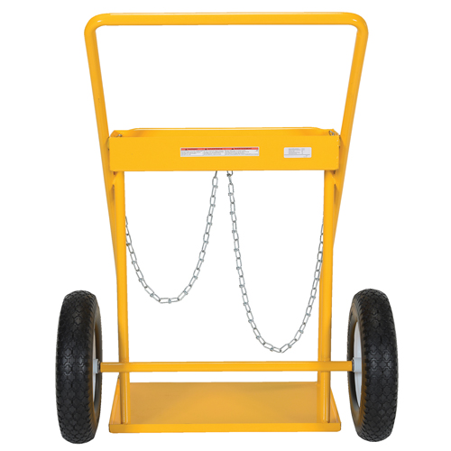 Chariot pour bouteille de gaz, Roues Caoutchouc, Base de 22" la x 14-1/8" lo, 250 lb Haskins Industrial Inc.