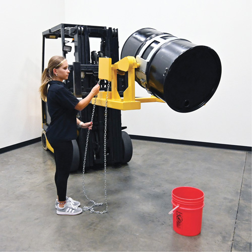 Fork Mounted Drum Carrier, For 55 US Gal. (45.8 Imperial Gal.) Haskins Industrial Inc.