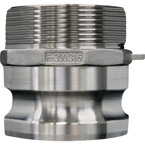 Cam & Groove Coupling, Stainless Steel, Type F, 2-1/2", Male NPT, 150 PSI Haskins Industrial Inc.