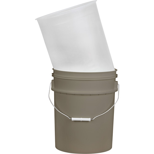 Doublure pour seau en plastique, 11-1/4" dia. x 14" h, 5 gal. US (4,16 gal. imp.) capacit&eacute; Haskins Industrial Inc.