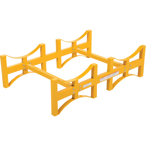 Steel Stackable Drum Rack, 2 Drums, 1600 lbs. Capacity, 45-1/2" W x 29-7/8" D x 12-3/4" H Haskins Industrial Inc.