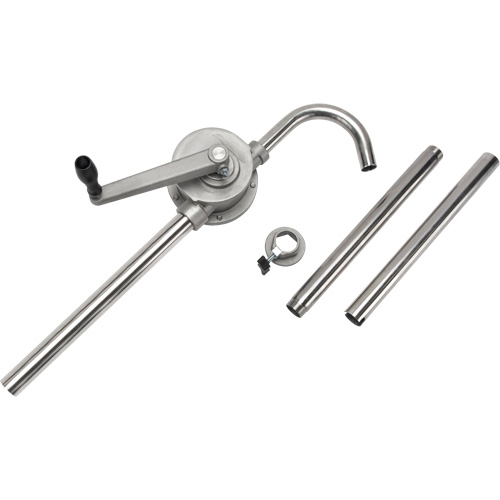 Rotary Type Drum Pump, Stainless Steel, Fits 55 Gal., 12 oz./Stroke Haskins Industrial Inc.