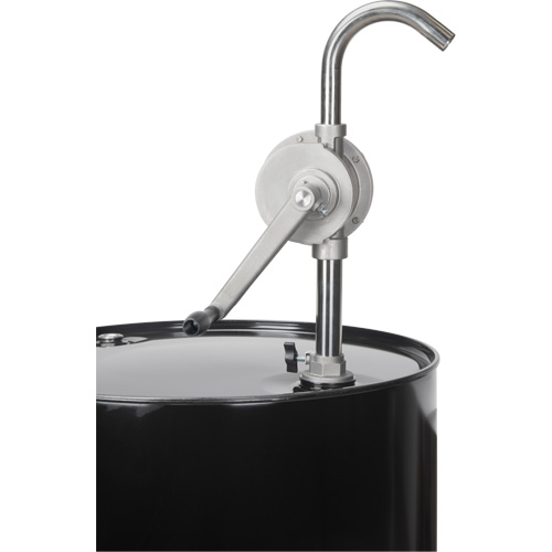 Rotary Type Drum Pump, Stainless Steel, Fits 55 Gal., 12 oz./Stroke Haskins Industrial Inc.
