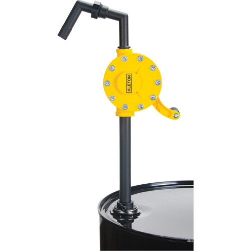 Pompe rotative pour baril, Polypropyl&egrave;ne, Pour capacit&eacute; 15 - 55 gal. US, 8 oz/course Haskins Industrial Inc.
