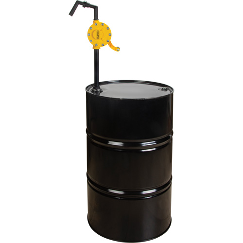 Pompe rotative pour baril, Polypropyl&egrave;ne, Pour capacit&eacute; 15 - 55 gal. US, 8 oz/course Haskins Industrial Inc.