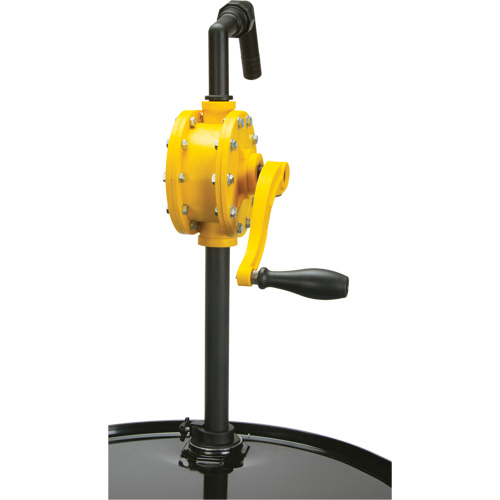 Pompe rotative pour baril, Polypropyl&egrave;ne, Pour capacit&eacute; 15 - 55 gal. US, 8 oz/course Haskins Industrial Inc.