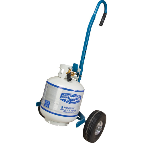 Cylinder Cart, Flat-Free Wheels, 15-1/2" W x 14-1/4" L Base, 600 lbs. Haskins Industrial Inc.
