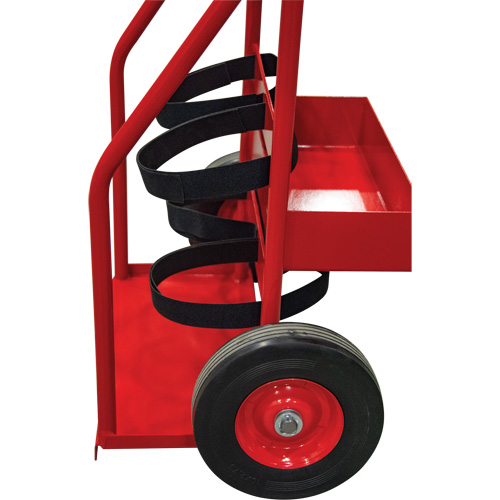Hot Works Fire Prevention Cart, Semi-Pneumatic Wheels, 17.75" W x 8.9" L Base, 100 lbs. Haskins Industrial Inc.