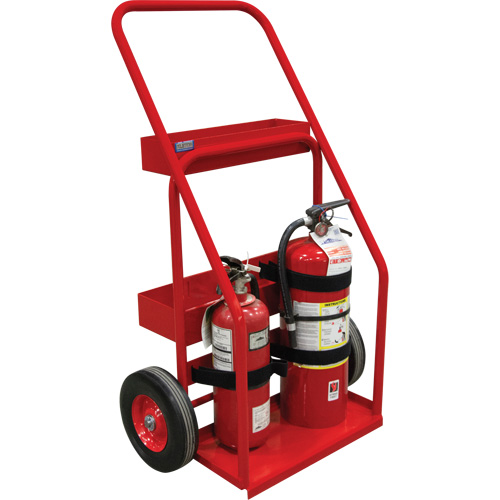 Hot Works Fire Prevention Cart, Semi-Pneumatic Wheels, 17.75" W x 8.9" L Base, 100 lbs. Haskins Industrial Inc.