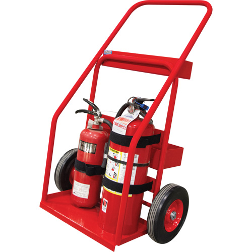 Hot Works Fire Prevention Cart, Semi-Pneumatic Wheels, 17.75" W x 8.9" L Base, 100 lbs. Haskins Industrial Inc.