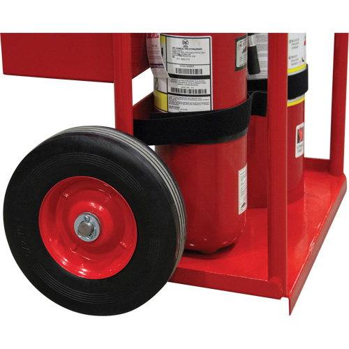 Hot Works Fire Prevention Cart, Semi-Pneumatic Wheels, 17.75" W x 8.9" L Base, 100 lbs. Haskins Industrial Inc.