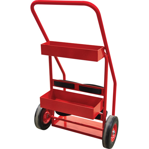 Hot Works Fire Prevention Cart, Semi-Pneumatic Wheels, 17.75" W x 8.9" L Base, 100 lbs. Haskins Industrial Inc.