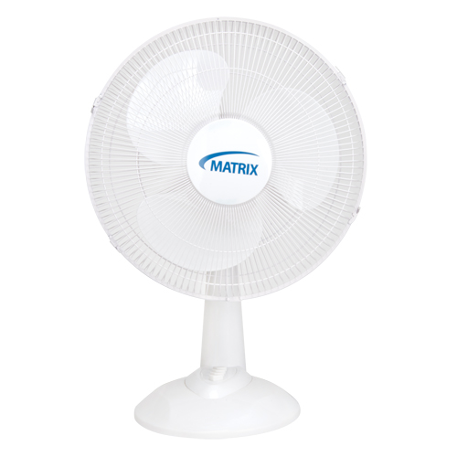 Oscillating Desk Fan with Push Buttons, 16" Diameter, 3 Speeds Haskins Industrial Inc.