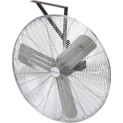 Non-Oscillating Wall Fan, Commercial, 3 Speed, 24" Diameter Haskins Industrial Inc.