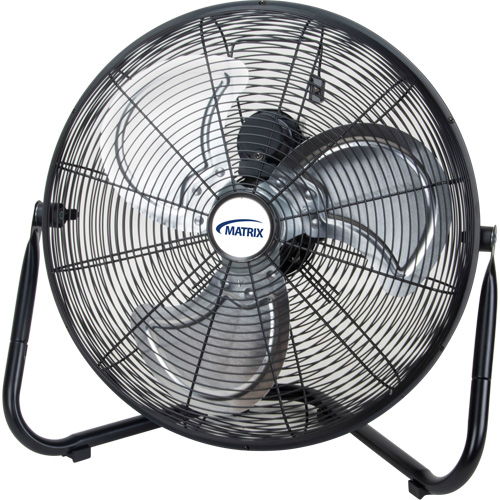High-Velocity Floor Fan, Commercial, 3 Speed, 16" Diameter Haskins Industrial Inc.