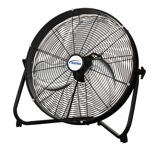 High Velocity Floor Fan, 3 Speeds, 20" Diameter Haskins Industrial Inc.
