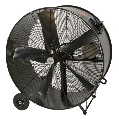 Heavy-Duty Fixed Belt Drive Drum Fan, Industrial, 2 Speed, 42" Diameter Haskins Industrial Inc.