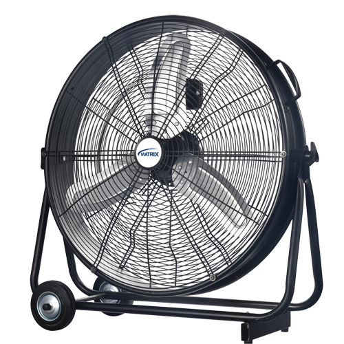 Light Industrial Direct-Drive Slim Drum Fan, Industrial, 3 Speed, 24" Diameter Haskins Industrial Inc.