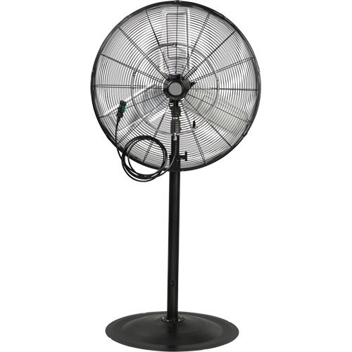 Waterproof Motor Misting & Oscillating Pedestal Fan, Heavy-Duty, 3 Speed, 30" Diameter Haskins Industrial Inc.