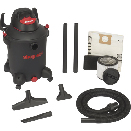 Aspirateur utilitaire pour atelier, Secs-humides, 5 CV, 10 gal. US (37,9 litres) Haskins Industrial Inc.