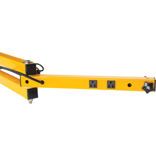 Bras verrouillables double 180 avec deux r&eacute;ceptacles Haskins Industrial Inc.