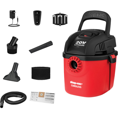 Aspirateur humide/sec sans fil, 20 V, Capacit&eacute; 1 gal. Haskins Industrial Inc.