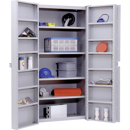 Deep Door Storage Cabinet, 38" W x 24" D x 72" H, 4 Shelves Haskins Industrial Inc.