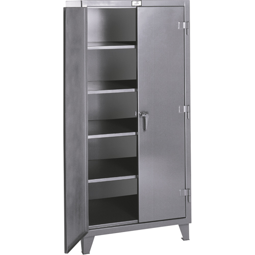 Armoires de rangement Rough & Tough, Acier, 4 Tablettes, 72" h x 72" la x 24" P, Gris Haskins Industrial Inc.