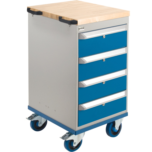 Mobile Cabinet Benches- Assembly Kits, Single Haskins Industrial Inc.