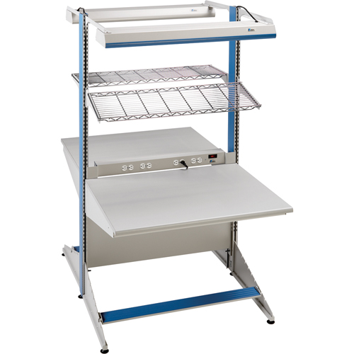 Postes de travail modulaires ergonomiques - Exemples de configurations - A-DS Modules de d&eacute;part &agrave; deux c&ocirc;t&eacute;s, 60" la x 56" p x 84" h, Module de d&eacute;part &agrave; deux c&ocirc;t&eacute;s Haskins Industrial Inc.