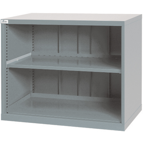 Shelf Cabinets, Steel, 33-1/2" H x 40-1/4" W x 22-1/2" D, Light Grey Haskins Industrial Inc.