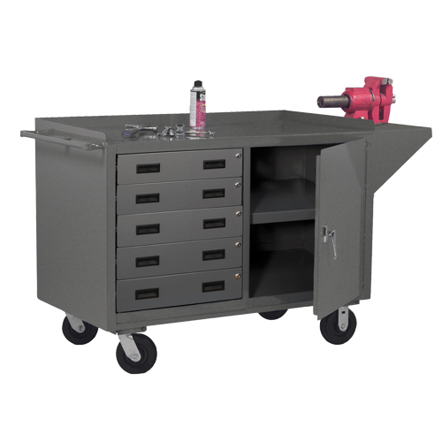 Mobile Workbench Cabinet, Steel Surface Haskins Industrial Inc.