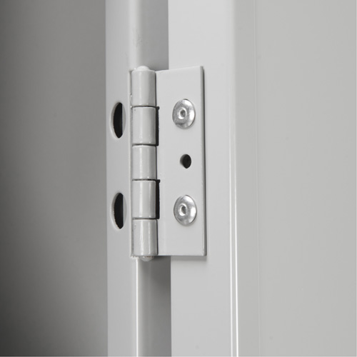 Clean Line Lockerette, 6 -tier, Bank of 4, 48" x 18" x 82", Steel, Charcoal, Rivet (Assembled) Haskins Industrial Inc.