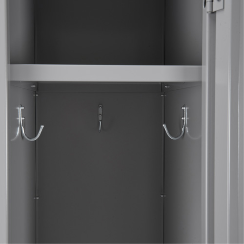 Clean Line Lockers, 3 -tier, Bank of 4, 48" x 18" x 82", Steel, Beige, Rivet (Assembled) Haskins Industrial Inc.