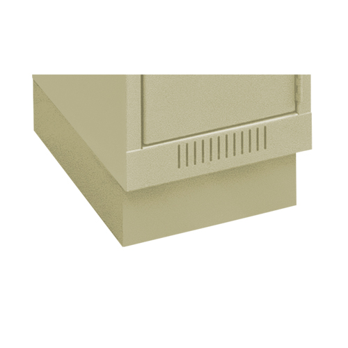Clean Line Economy Lockers Recessed Base, 1 Banks, 4" H x 12" W x 18" D, Beige, Steel Haskins Industrial Inc.