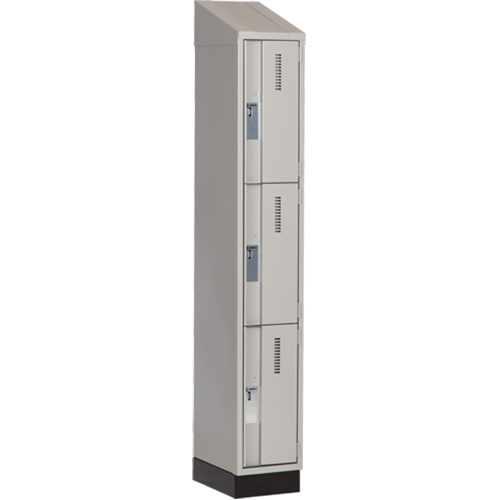 Casiers robustes Concorde, 3 niveaux, 12" x 18" x 82", Acier, Gris, Soud&eacute; (assembl&eacute;) Haskins Industrial Inc.