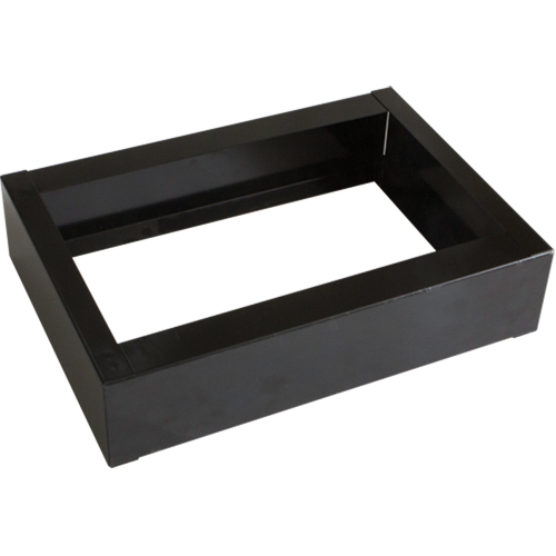 Base encastr&eacute;e pour casiers robustes enti&egrave;rement soud&eacute;e Concorde, 1 Blocs, 4" lo x 12" la x 17" p, Noir, Acier Haskins Industrial Inc.