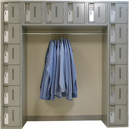 Archettes Concorde Heavy Duty Lockers, 16 -tier, Bank of 3, 18" x 72" x 72", Steel Haskins Industrial Inc.