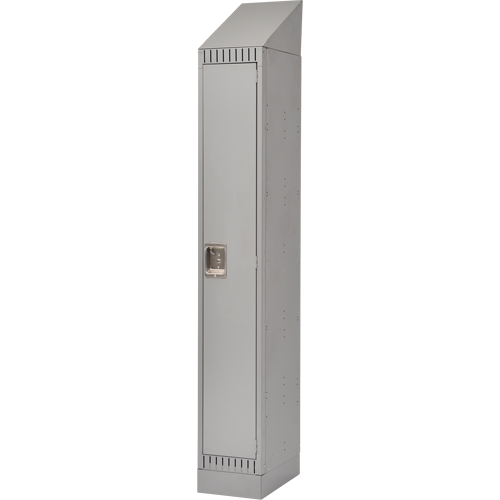 Assembled Lockers, 12" x 18" x 72", Steel, Grey, Rivet (Assembled) Haskins Industrial Inc.