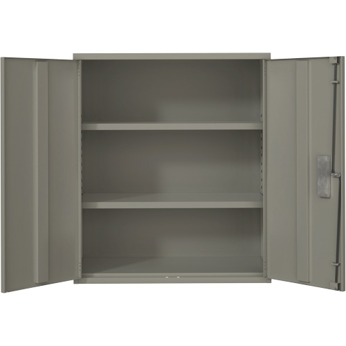 Armoire de rangement Lo-Boy, Acier, 2 Tablettes, 40" h x 36" la x 18" P, Gris Haskins Industrial Inc.