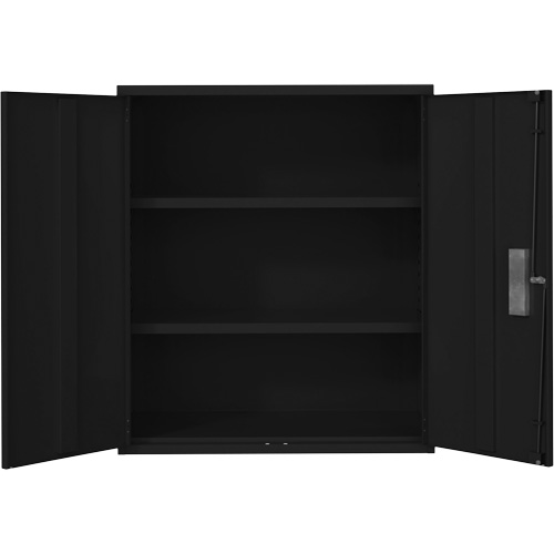 Armoire de rangement Lo-Boy, Acier, 2 Tablettes, 42" h x 36" la x 18" P, Noir Haskins Industrial Inc.