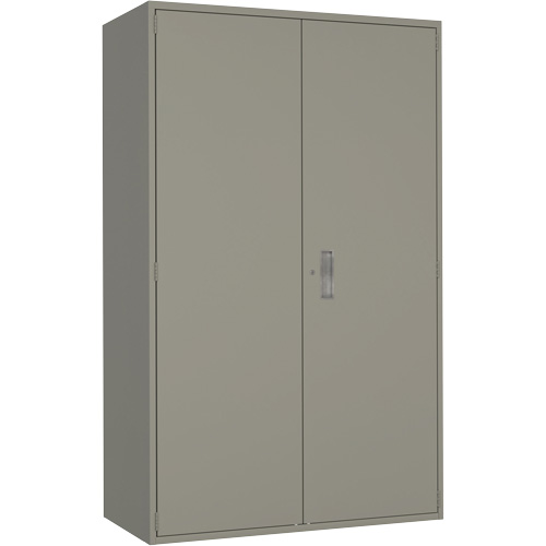 Armoire de rangement Hi-Boy tr&egrave;s large, Acier, 4 Tablettes, 72" h x 48" la x 24" P, Gris Haskins Industrial Inc.