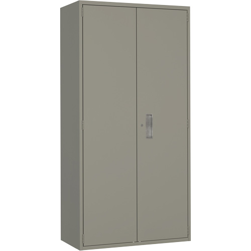 Hi-Boy Storage Cabinet, Steel, 4 Shelves, 72" H x 36" W x 18" D, Grey Haskins Industrial Inc.