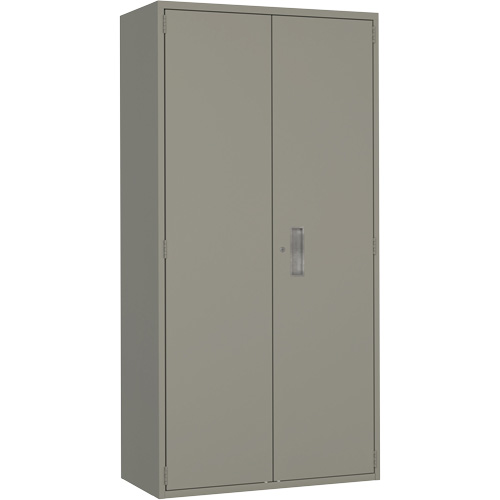 Armoire garde-robe, Acier, 36" la x 18" p x 72" h, Gris Haskins Industrial Inc.