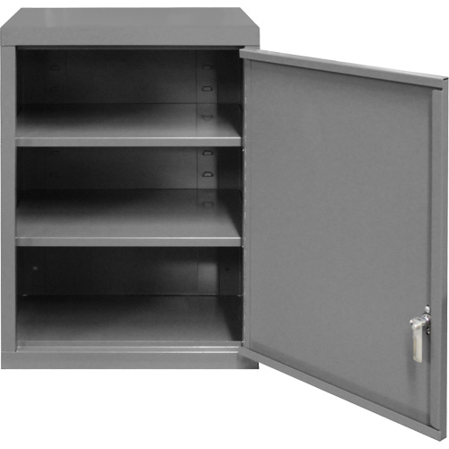 Armoire murale, 27" h x 13-11/16" la x 18" p, 2 tablettes, Acier, Gris Haskins Industrial Inc.