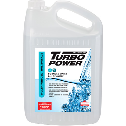 Eau d&eacute;sionis&eacute;e &agrave; usages multiples Turbo Power, Cruche Haskins Industrial Inc.