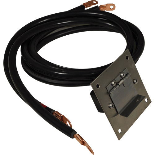 Panneau de douille polaris&eacute;e en acier inoxydable &agrave; brancher, 4 AWG, C&acirc;ble 5' Haskins Industrial Inc.