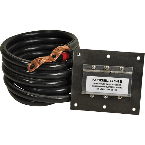 Panneau de douille polaris&eacute;e robuste en acier inoxydable &agrave; brancher, 1 AWG, C&acirc;ble 5' Haskins Industrial Inc.