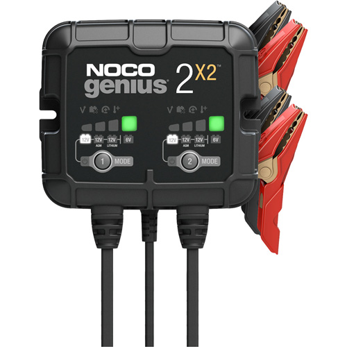 Chargeur de batterie 2 sorties de 4 A Genius 2X2 Haskins Industrial Inc.